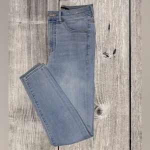 Women’s Express Jeans High Rise Ankle Legging Stretch‎ + Blue Denim Size 2/R
